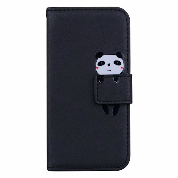 Etui til iPhone 13PRO MAX sort læder tegneserie dyre pung