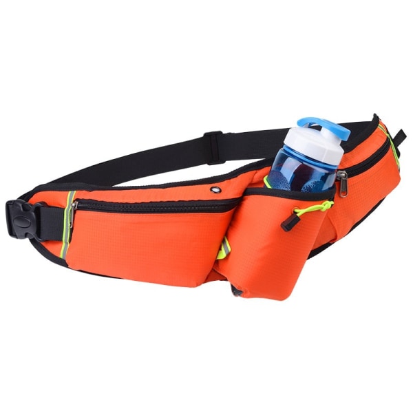 Fanny Pack Juoksuhihna Vyötärölaukku Organizer Urheilu Vedenpitävä Monitoiminen NO.10 Orange Large size