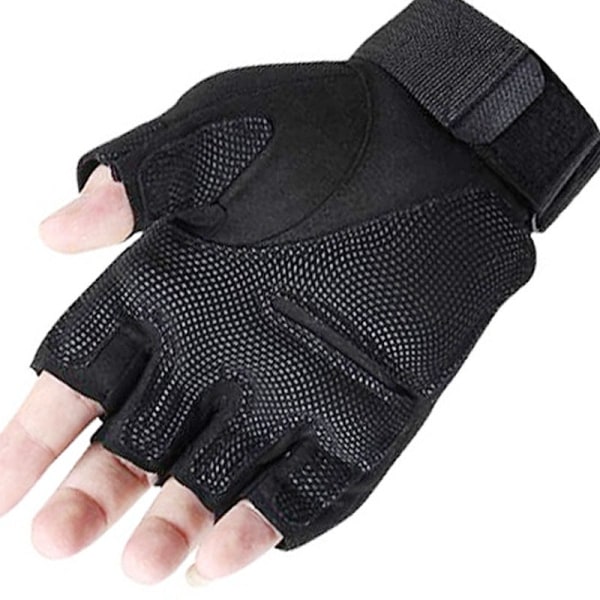 Naiset Miesten Pyöräilyhanskat Half Finger Tactical Urheilu Kiipeily Fitness Super Green XL