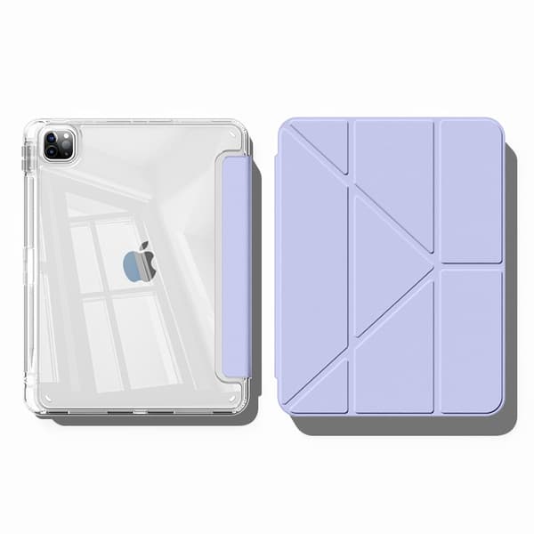 Fodral för iPad 2024 Pro 11\" bottenmagneter, taro lila vikbart