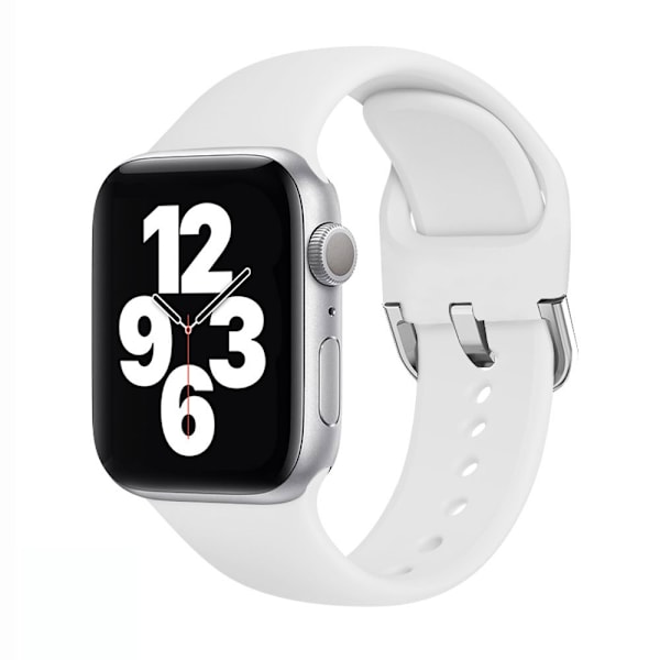 Kellon ranneke Apple Watch iWatch 42mm/44mm/45mm valkoiselle