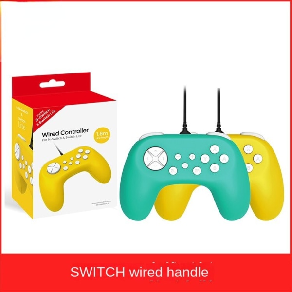 For Switch Host Kablet Håndtak NS Game Handle Strap Motor Vibrasjonsfunksjon Enkeltpakke Green Blue