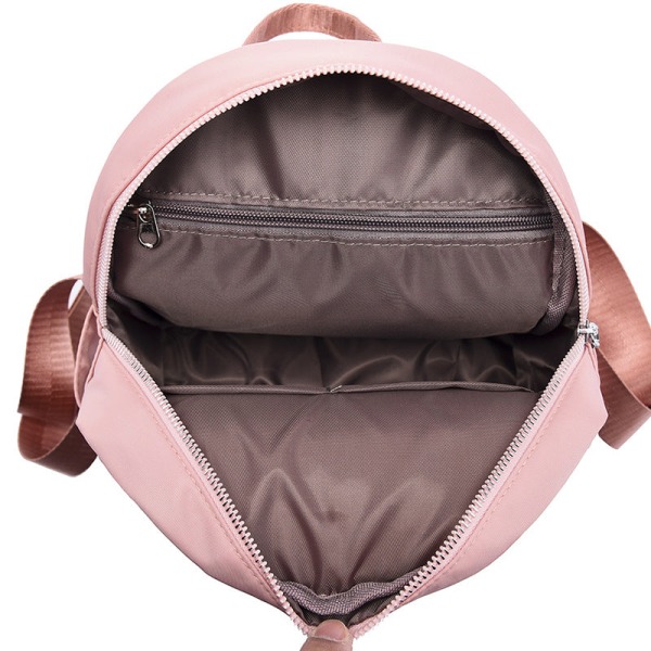 Kvinner jente ryggsekk skulderveske skolesekk Casual Oxford Cloth Simple All-Matching and Lightweight Small Travel Pink