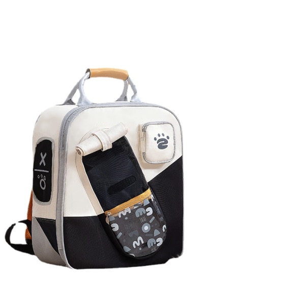 Pet Backpack Pet Outing Carry Bag Cat Bag Pet Milky White 36*20*42