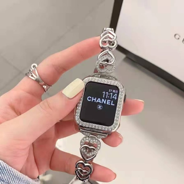 Klockarmband för Apple Watch iWatch 38/40/41 Silver Enkelt Armband