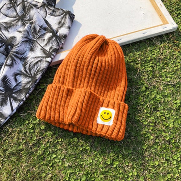 Lämmin talvi Neulottu Pipo Hatut Naisten Cap Lippalakki Korean Tyyli Japani Söpö All Match Unisex Orange M