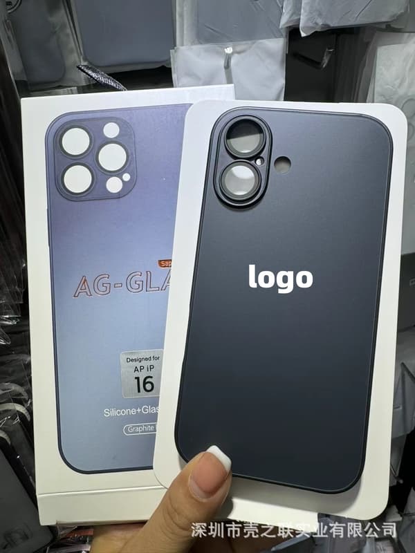 Etui til iPhone 17 Pro Grafit Sort Nano-frosted Glas Linsebeskyttelse