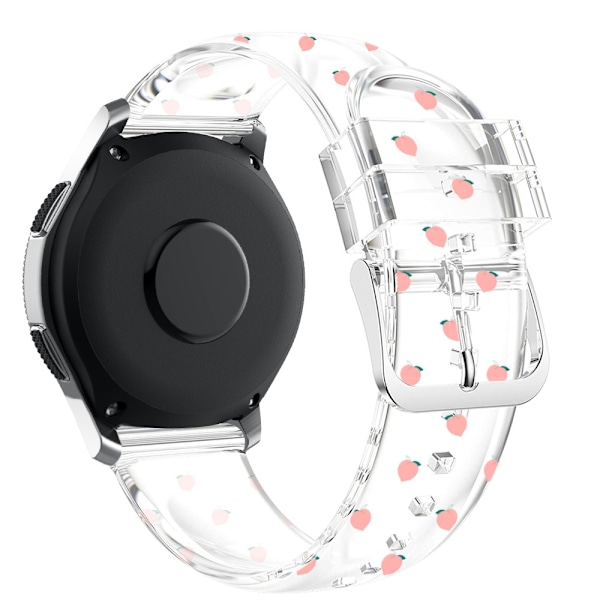 Klockarmband för Apple Watch iWatch 42/44/45/49mm transparent TPU tryckt persika