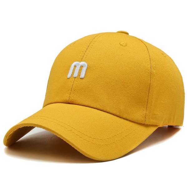 Baseballcaps 2022 vår- og sommerbokstaver Solbeskyttelsessolskjerm White Adjustable