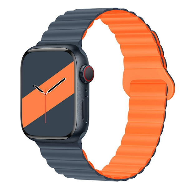 Urrem til Apple Watch iWatch 38/40/41/42mm 6 rock blå med orange