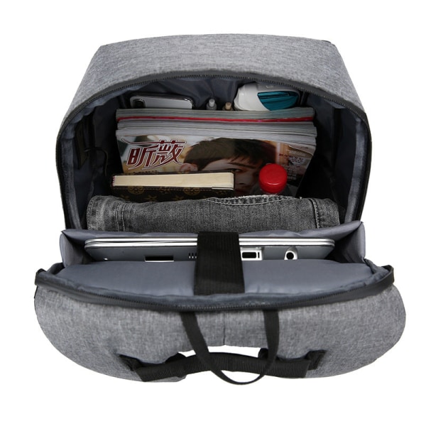 Backpack Laptop Bag Multifunctional USB Large Capacity Blue