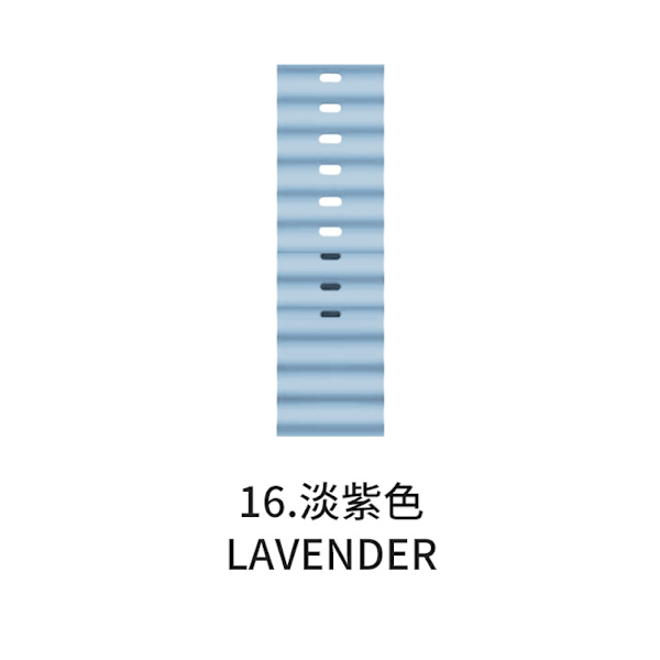 Klockarmband för Apple Watch iWatch för 1-9 generationer: 42/44/45/49/S10 46mm 6 lavendel