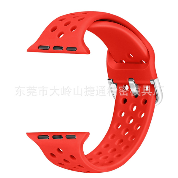 Kellon ranneke Apple Watch iWatch 38/40/41/42 S10mm Kirkkaanpunainen