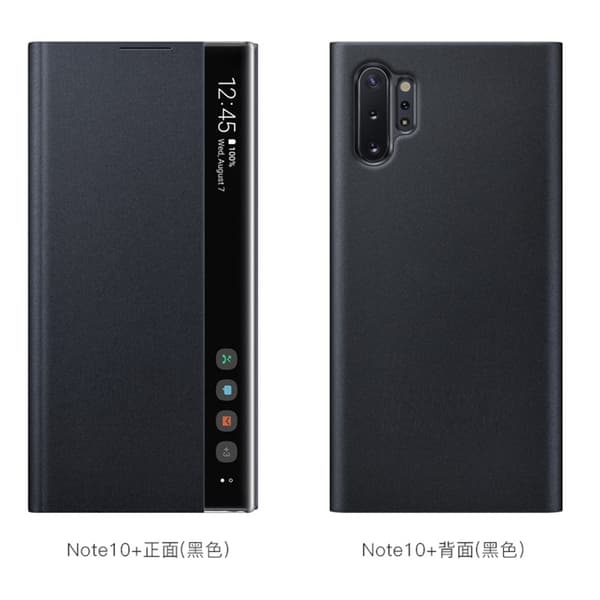 Etui til Samsung S25 ULTRA sort sidevindue læder sleep flip fuld dækning Black
