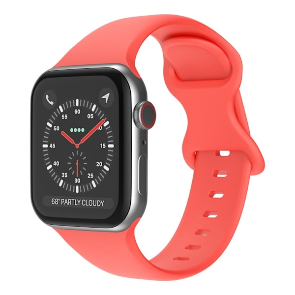 Kellon ranneke Apple Watch iWatch 38/40/41mm Korallinpunainen