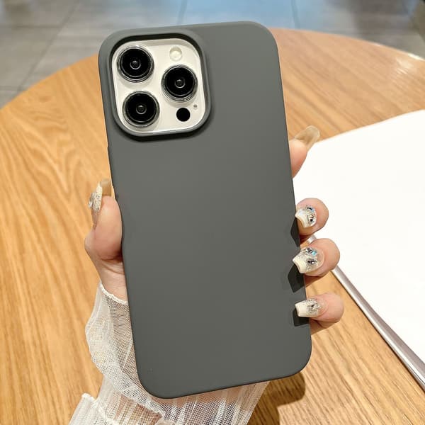 Etui til iPhone 17 Titanium Grå Flydende indbygget magnetisk simpel slikfarve
