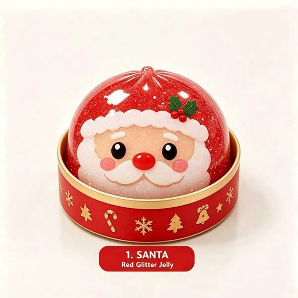 Jul-squishy stressavlastningsleksak söt presentförpackning - Display Ginger Display Ginger