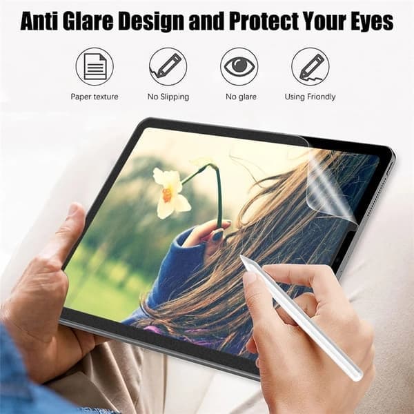 3-pack skärmskydd med papperskänsla kompatibelt med iPad 9:e generationen 8 7 6 Air 5 4 10:e Pro 11 10.5 9.7 Mini 4 5 6, 3 st 7:e 8:e 3pcs 7th 8th