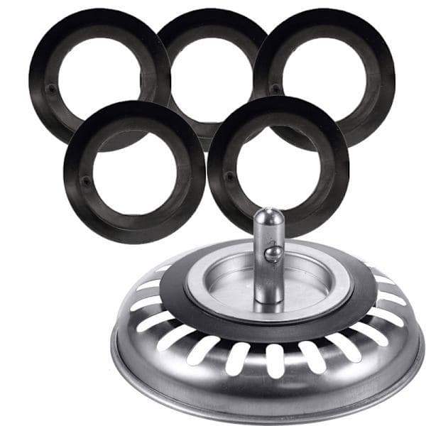 5 stk gummipakning for Franke kurvsilplugg 2 (flat pute) 2 (flat pute) 2(Flat pad)