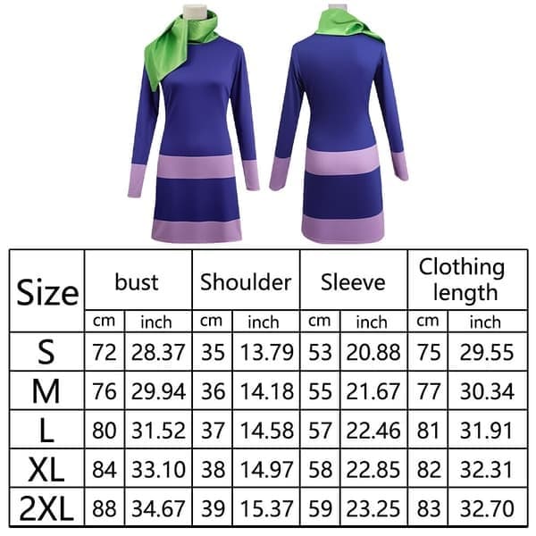 Anime Scooby-Doo Daphne Blake Violet Set Lady Cosplay Kostym Karnevalsfest, Storlek L L
