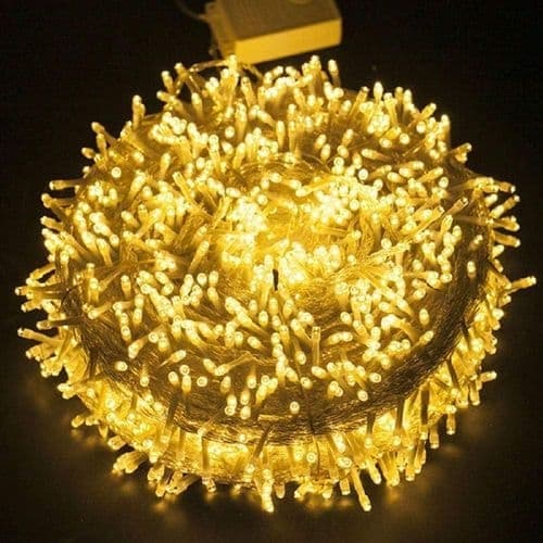 100M 1000 LED Julbelysning Utomhus Fairy String Lights Holiday
