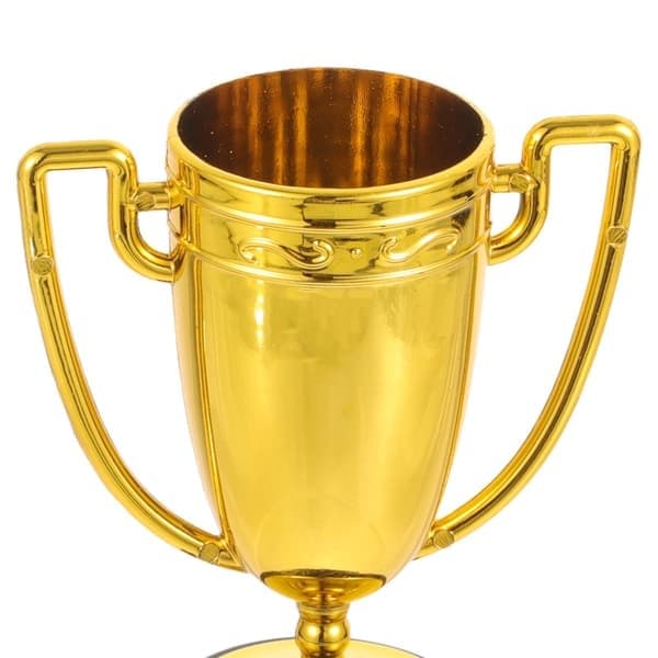 8 st Mini Prispokaler Guld Troféer Barn Skolbelöningar Gyllene