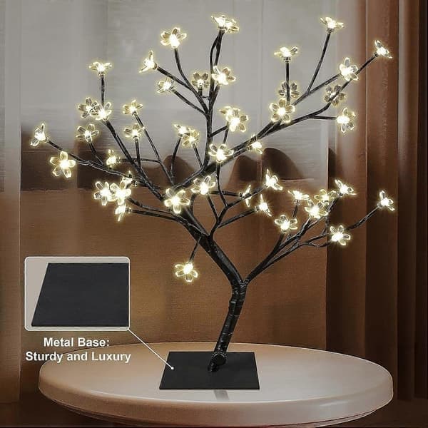Körsbärsblom Bonsai Träd LED-lampor Hem Presentidé CJY