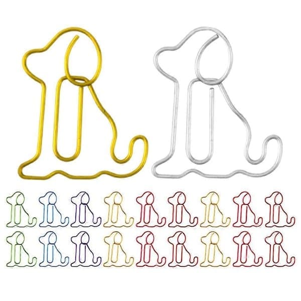30 stk søte binders Hundformede binders Praktiske binders Komfortable binders
