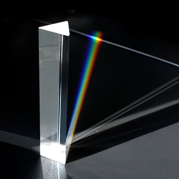 Optisk glas trekantet prisme krystal optiske prismer