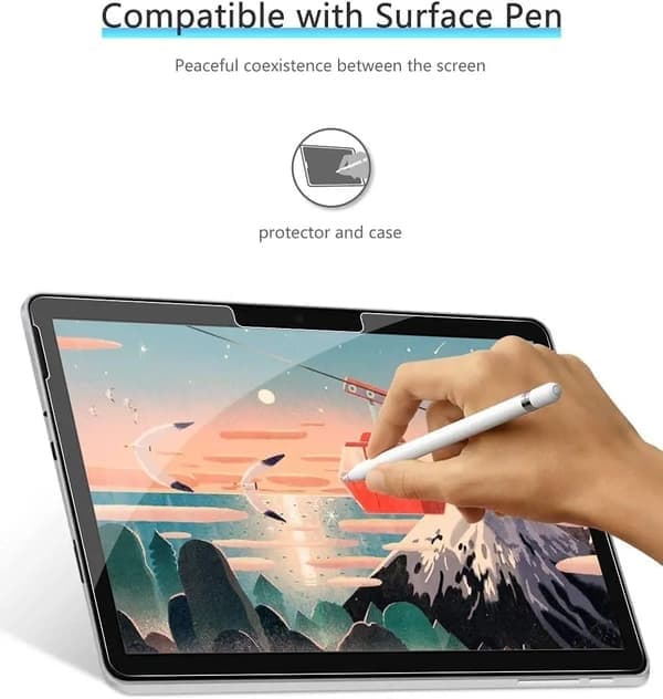 2 st skärmskydd i härdat glas kompatibla med Microsoft Surface Pro 4 5 6 7 8 9 X 12.3 Go 2 3 HD Clear, 2-pack Surface Pro 5 2PCS Surface Pro 5