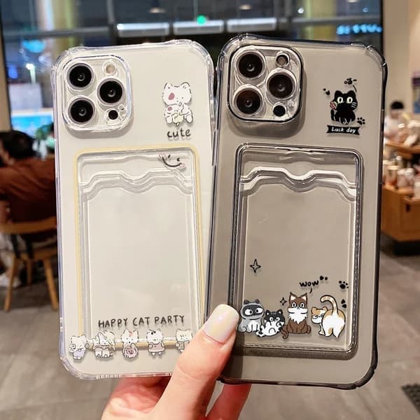 Gennemsigtigt telefoncover til iPhone 17 Pro Max, blomsterdesign, Clear VB66 Clear VB66 For iPhone 17Pro Max