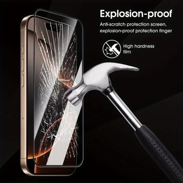 Skjermbeskytter i herdet glass for iPhone 16e, High Definition iPhone 16e High Definition