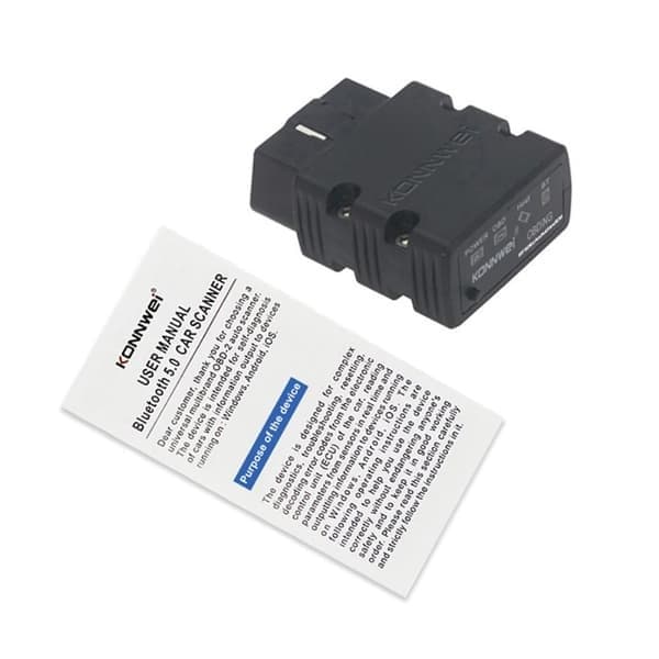 KONNWEI Bluetooth ELM327 OBD2 IOS Android -diagnostiikkatyökalu, altaan tulpat, roiskesuojat