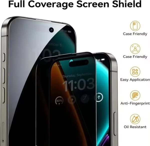 Skärmskydd i härdat glas för iPhone 13 Mini, Privacy, insynsskydd For iPhone 13Mini Anti Peeping
