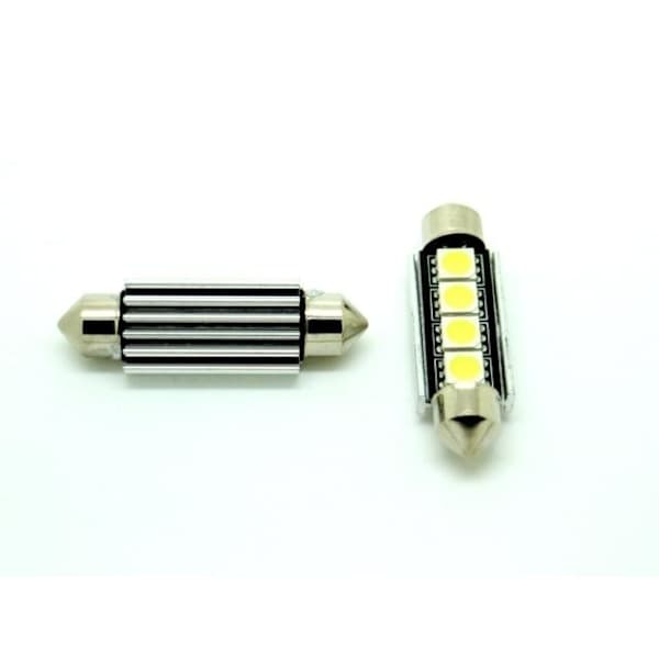 C5W SV8.5 LED-lamppu Canbus, 41-42 mm, punainen, 2 kpl. Punainen 41mm Punainen 2 kpl 41mm Röd 2-pack