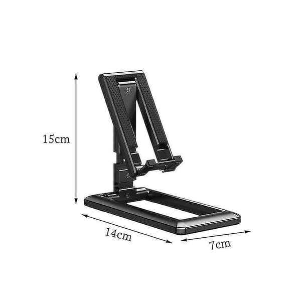 Sammenfoldelig bordholder til tablet og mobiltelefon til iPad iPhone Samsung Justerbar bordmontering Smartphoneholder