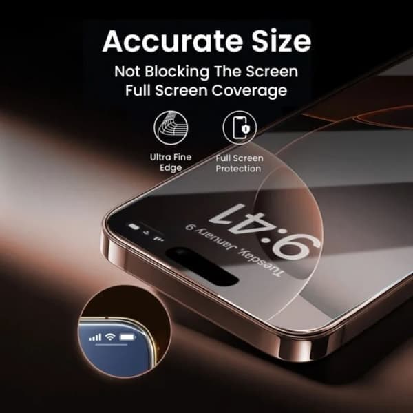 Herdet glass skjermbeskytter for iPhone 15 Pro Max, 5 stk. 5PCS iPhone 15 Pro Max
