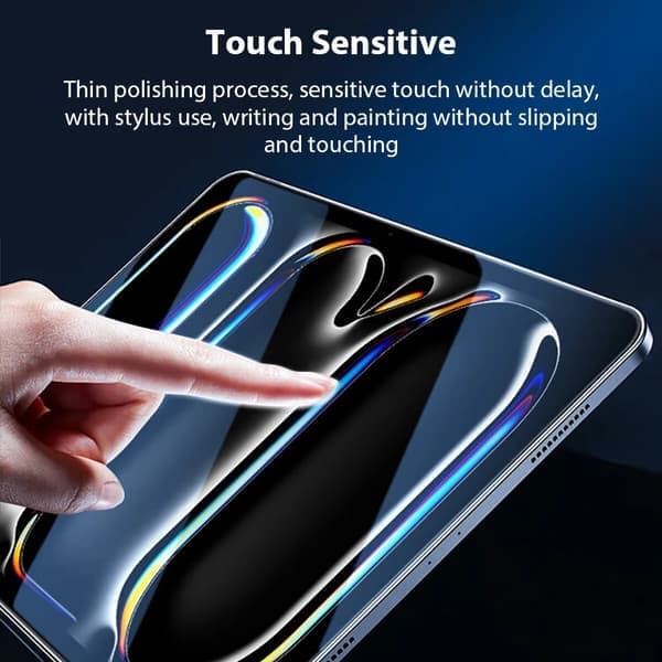 2 st skärmskydd i härdat glas kompatibla med iPad Pro 13 12.9 M4 Air 11 M3 M2 5 4 Mini 6 7 9 9:e 10 10:e, 5:e 6:e 2017 2018 5th 6th 2017 2018
