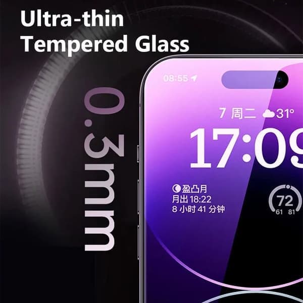 Skärmskydd i härdat glas för iPhone 16 Plus, 3-pack For iPhone 16 Plus 3Pcs Glass