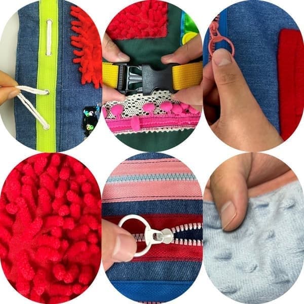 Fidget-forkle for eldre, Fidget-teppe for demens, Gaver og aktiviteter for eldre, Sensoriske leker