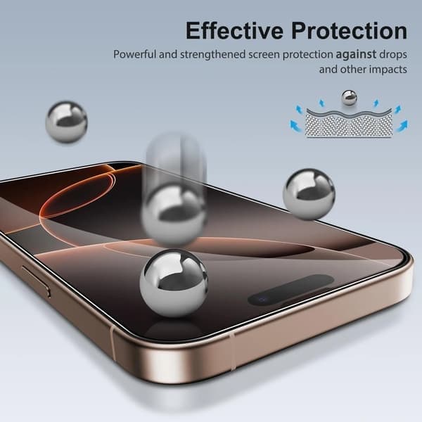 Mobilskal för iPhone 16e, härdat glas iPhone 16e Tempered Glass