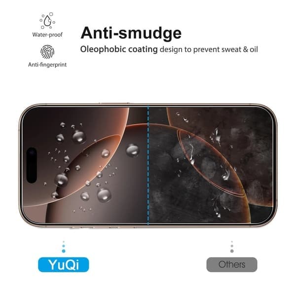 Mobilskal för iPhone 16 Plus, härdat glas iPhone 16 Plus Tempered Glass