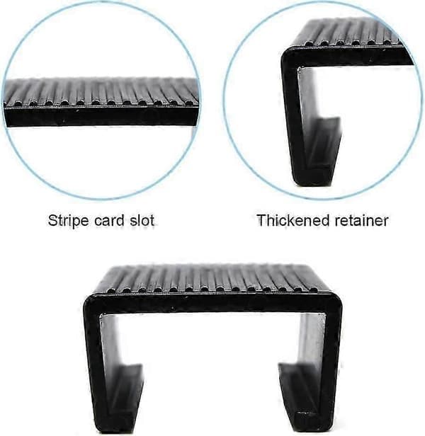 8 st rottingmöbelklämmor soffjusteringsfästen klämmor för trädgårdssoffa utomhusmöbler (innerlängd: 4,3 cm)