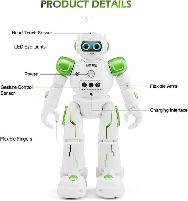 Robotlegetøj, gestusstyret fjernbetjeningsrobot, smarte intelligente programmerbare robotter