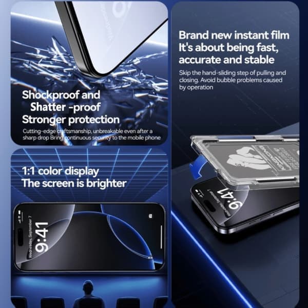 Skjermbeskytter for iPhone 17 Pro Max, klar, høy oppløsning iPhone17 Pro Max High Definition