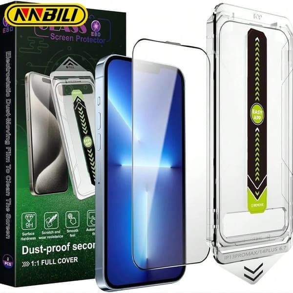 Skjermbeskytter i herdet glass for iPhone 12 Pro Max, boblefri iPhone 12 Pro Max