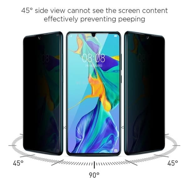 Skærmbeskytter til Huawei P30, Sort Huawei P30 Black