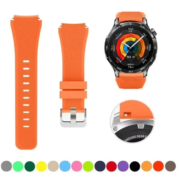 Silikone urrem til Amazfit Stratos 2 2s, 6 Orange 6 Orange Amazfit Stratos 2 2s