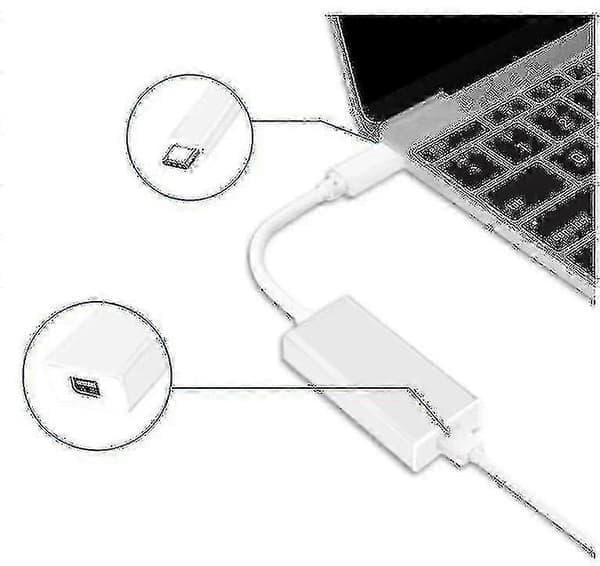 1x Thunderbolt 3 till Thunderbolt 2-adapter Typ C-kabel USB