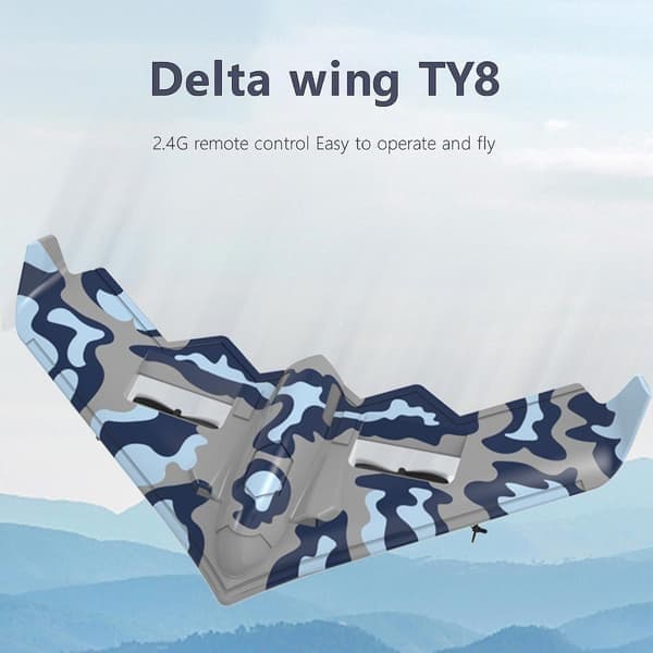 Fjärrstyrd B-2 bombplan, fjärrstyrd bombplan för nybörjare, skumdrönarflygplan leksak RC flygplan segelflygplan leksaker presenter för barn